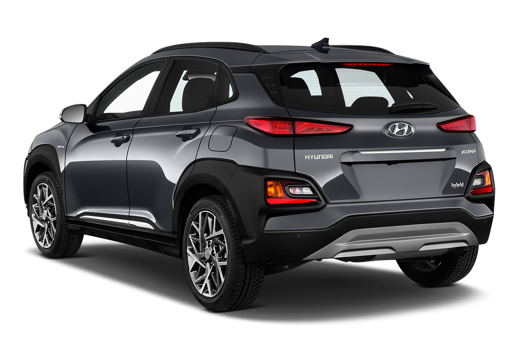Hyundai Kona Hybrid (Baujahr 2021) Trend 5 Türen seitlich hinten