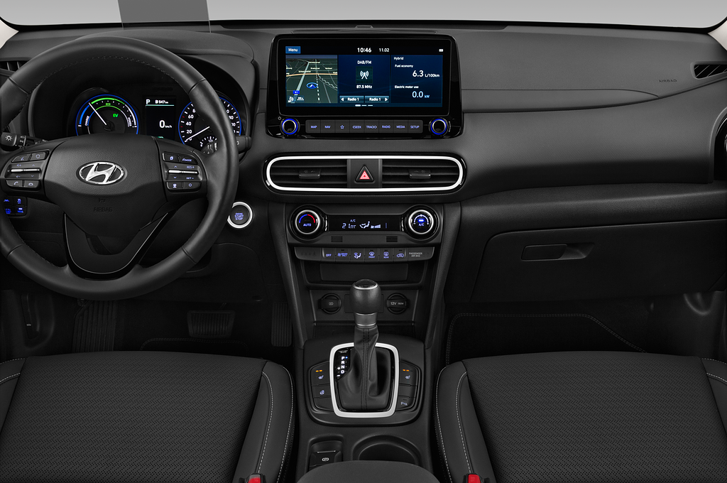 Hyundai Kona Hybrid (Baujahr 2021) Trend 5 Türen Mittelkonsole