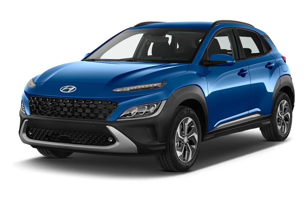 Hyundai Kona Hybrid (Baujahr 2021) Trend 5 Türen seitlich vorne