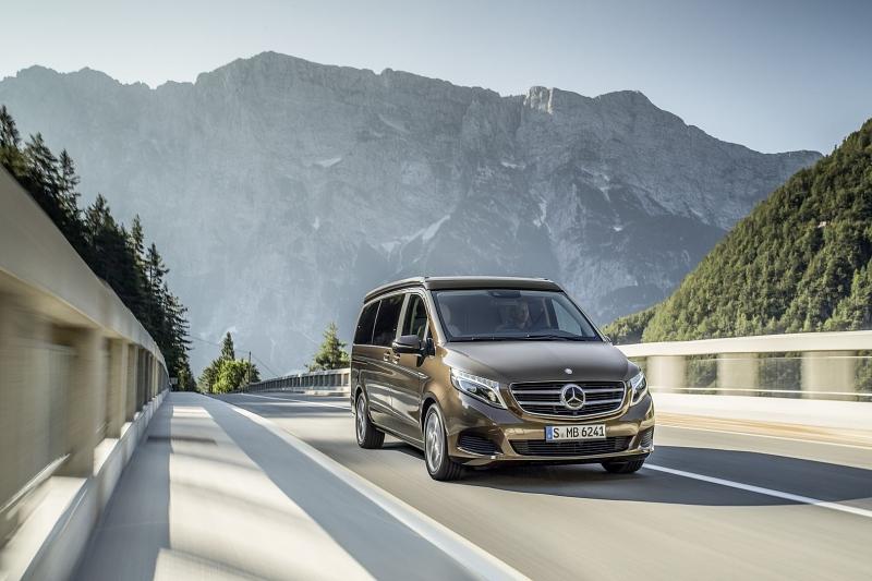 Der Mercedes-Benz Marco Polo ist bis zu 200 km/h schnell.