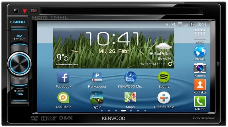Das Kenwood DDX5025BT für Android-Geräte