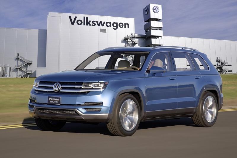 Der VW CrossBlue wird etwa fünf Meter lang sein