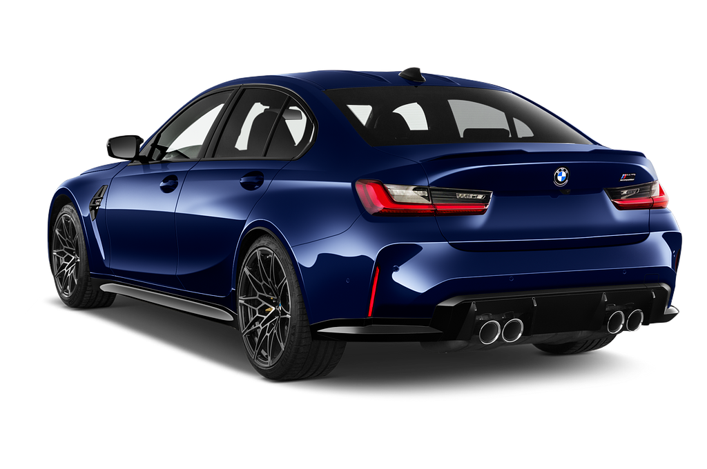 BMW M3 (Baujahr 2022) Competition 4 Türen seitlich hinten