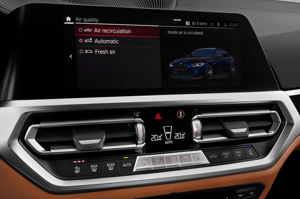 BMW M3 (Baujahr 2022) Competition 4 Türen Temperatur und Klimaanlage
