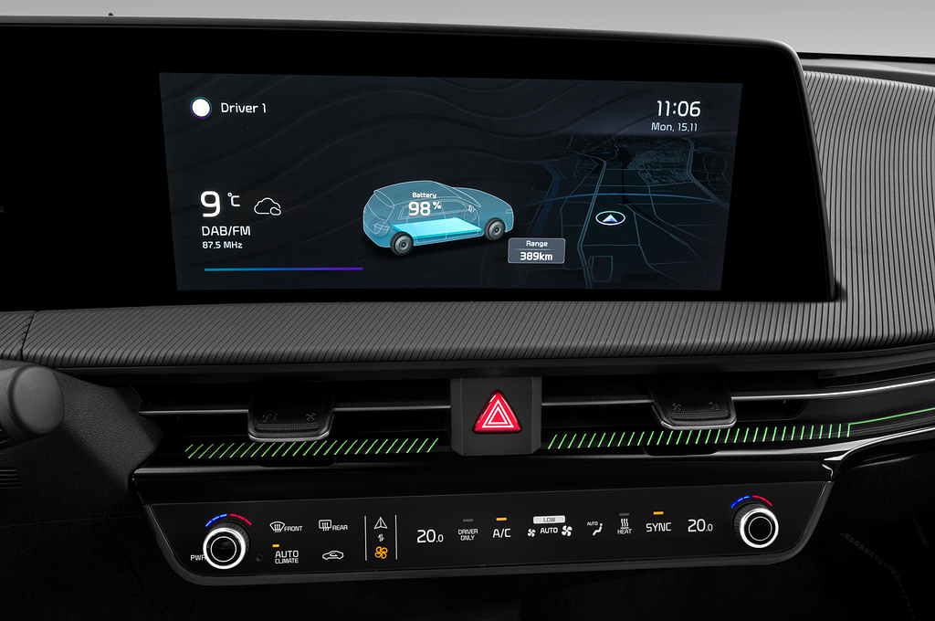 Kia EV6 (Baujahr 2022) GT-line package 5 Türen Mittelkonsole