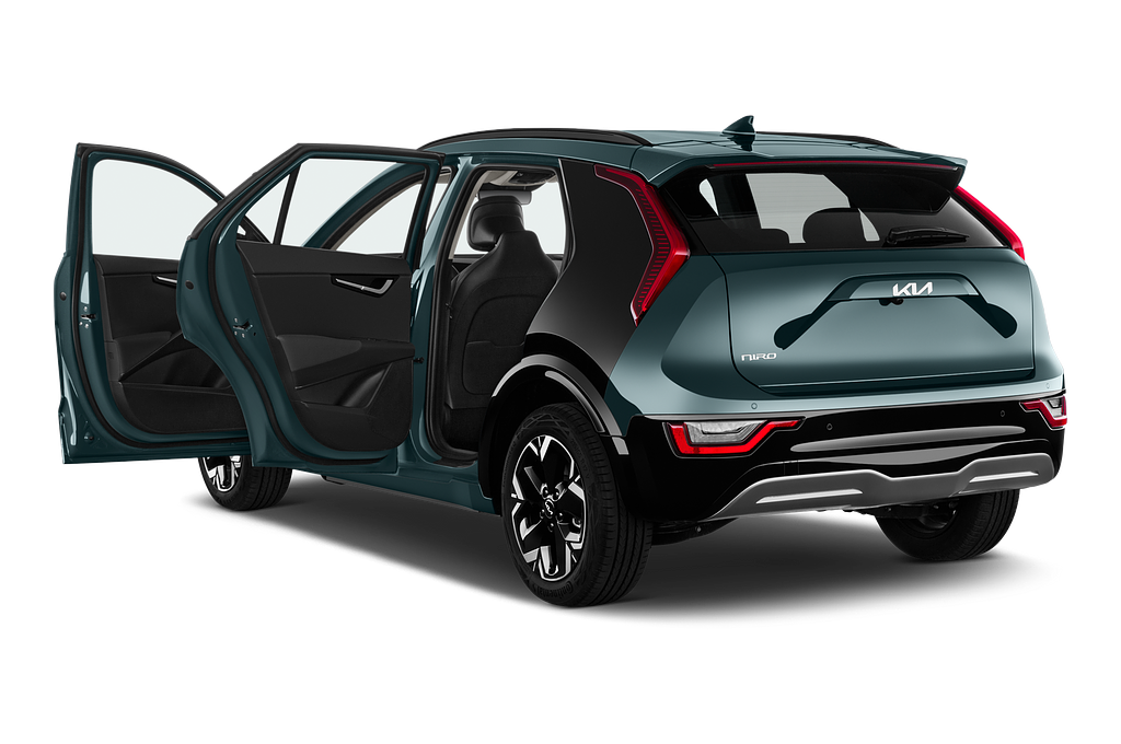 Kia Niro EV (Baujahr 2023) Inspiration 5 Türen Tür geöffnet