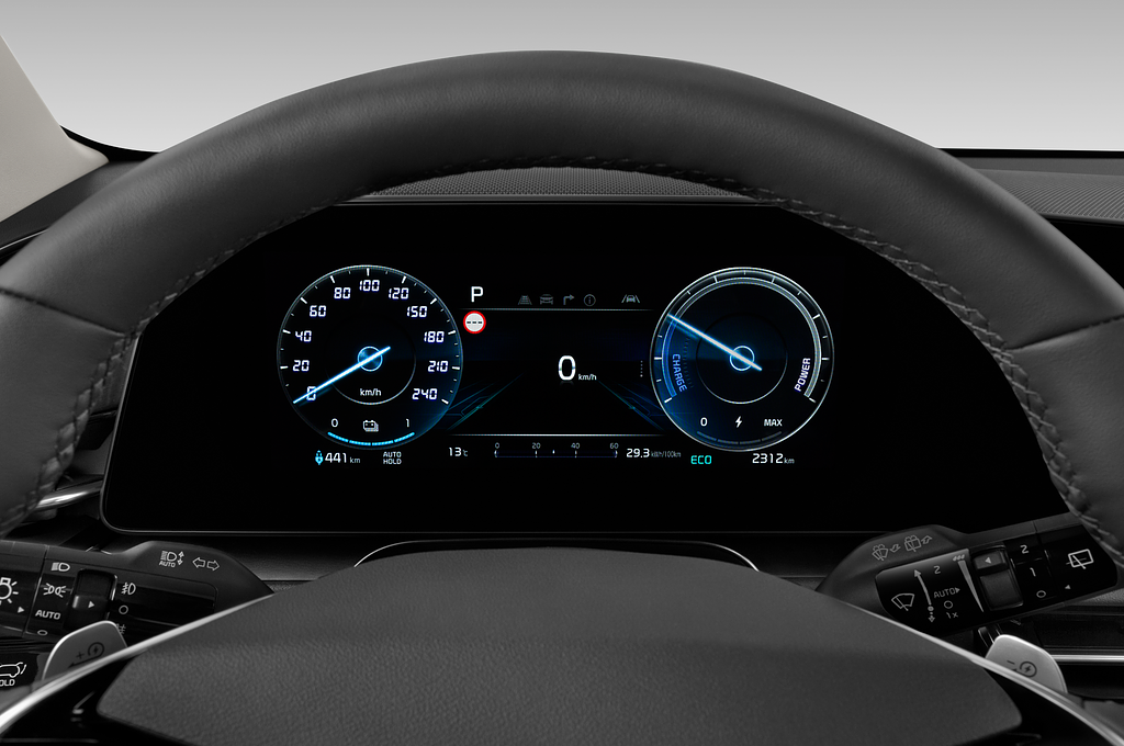 Kia Niro EV (Baujahr 2023) Inspiration 5 Türen Tacho und Fahrerinstrumente