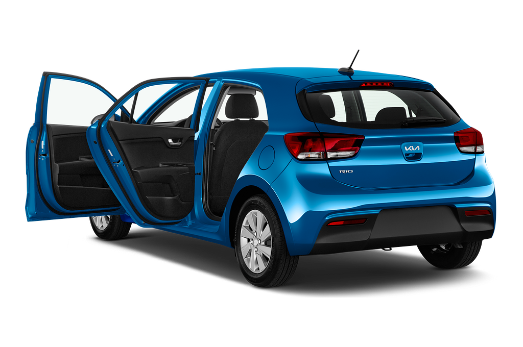 Kia Rio (Baujahr 2021) Spirit 5 Türen Tür geöffnet