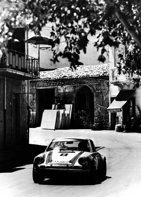 Ebenfalls ein Originalfoto der Targa Florio im Jahr 1973.