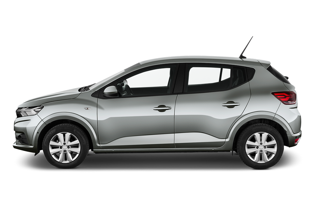 Dacia Sandero (Baujahr 2023) Expression 4 Türen Seitenansicht