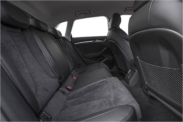 Der Sitzkomfort im Fond ist der gleiche wie beim normalen A3 Sportback