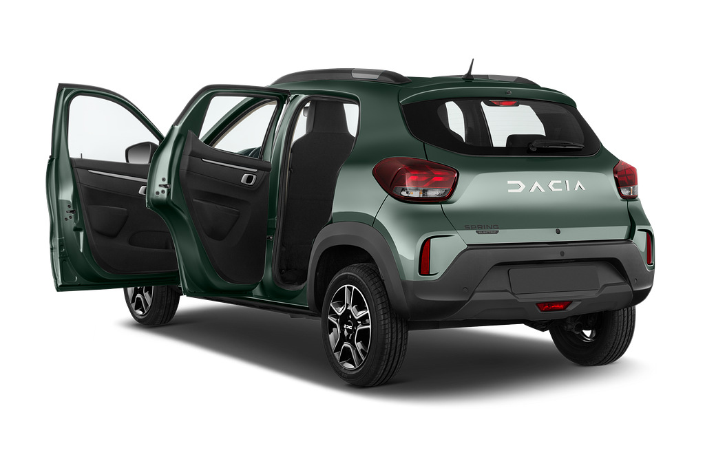Dacia Spring (Baujahr 2023) Essential 5 Türen Tür geöffnet