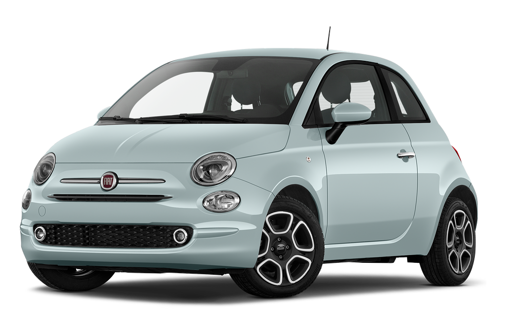 FIAT 500 Hybrid (Baujahr 2023) Base 3 Türen seitlich vorne mit Felge