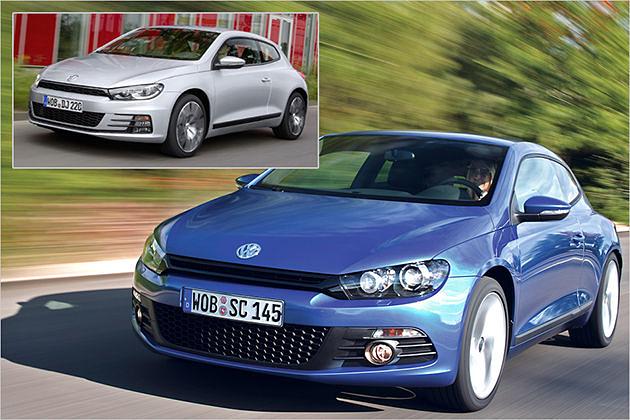 Im Vergleich zur alten Front, wirkt die des Scirocco Facelift harmonischer
