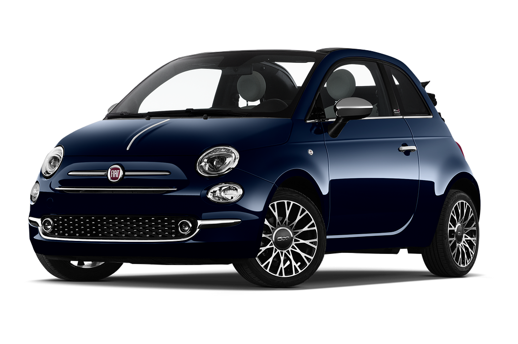 FIAT 500C HYBRID (Baujahr 2020) Star 2 Türen seitlich vorne mit Felge