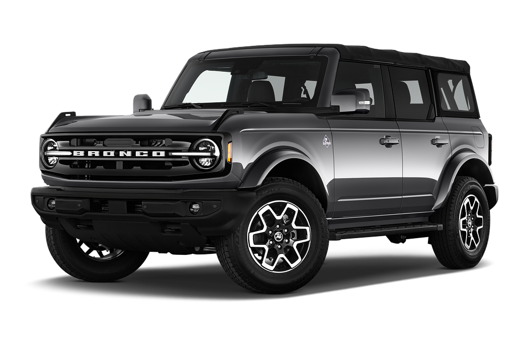 Ford Bronco 4 Door (Baujahr 2023) Outer Banks 5 Türen seitlich vorne mit Felge