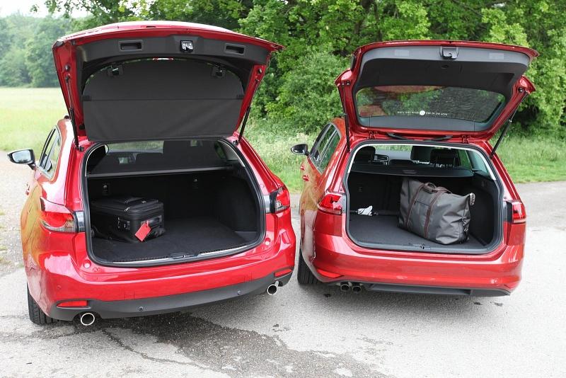 Vergleich VW Golf Variant 2.0 TDI - Mazda 6 Kombi D-Skyactiv
