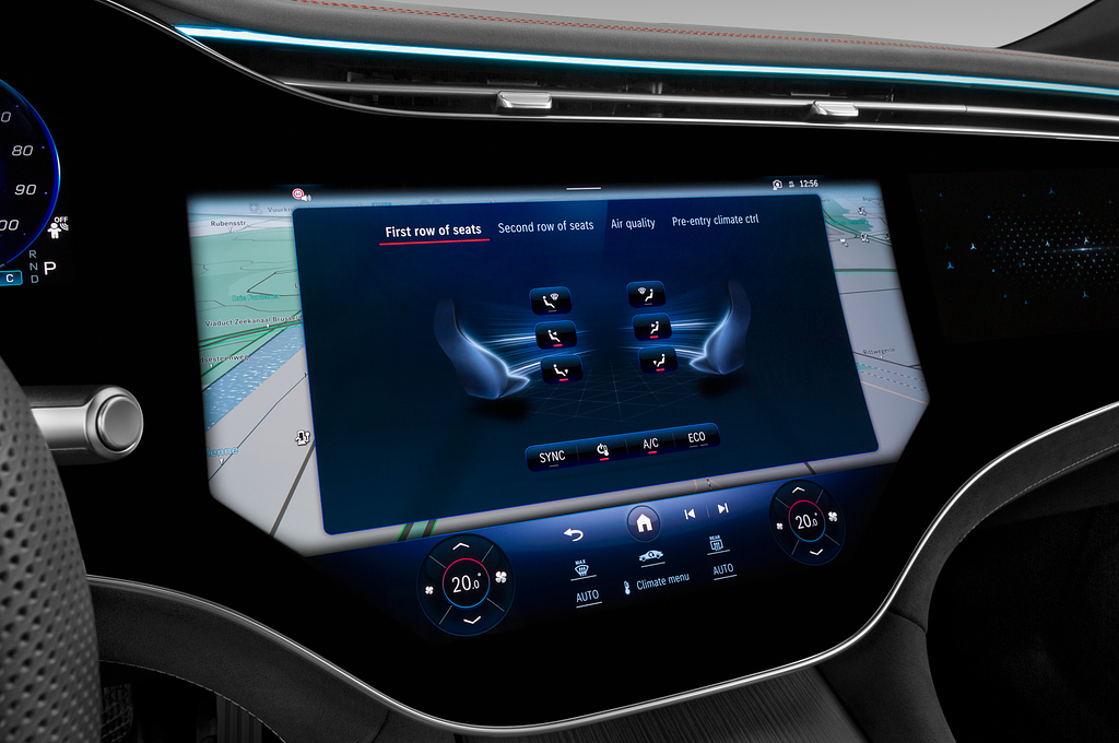 Mercedes EQS SUV (Baujahr 2023) AMG Line 5 Türen Temperatur und Klimaanlage