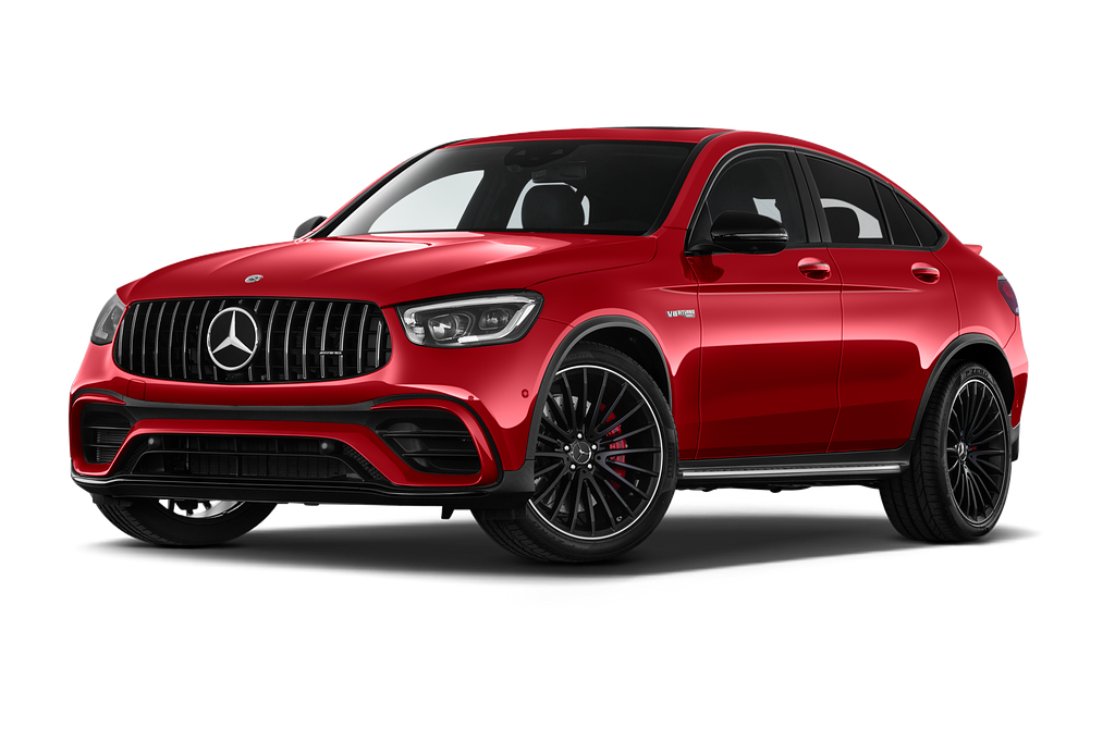 Mercedes GLC Coupe (Baujahr 2021) AMG GLC 63 S 5 Türen seitlich vorne mit Felge