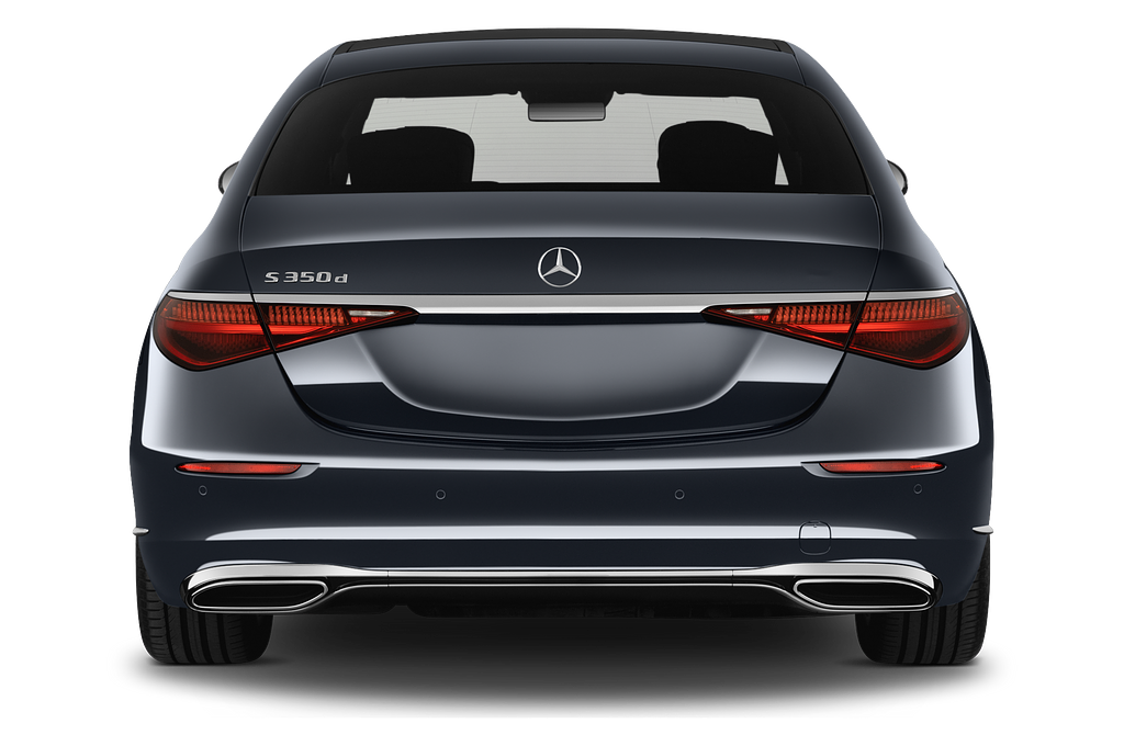 Mercedes S Class (Baujahr 2021) - 4 Türen Heckansicht