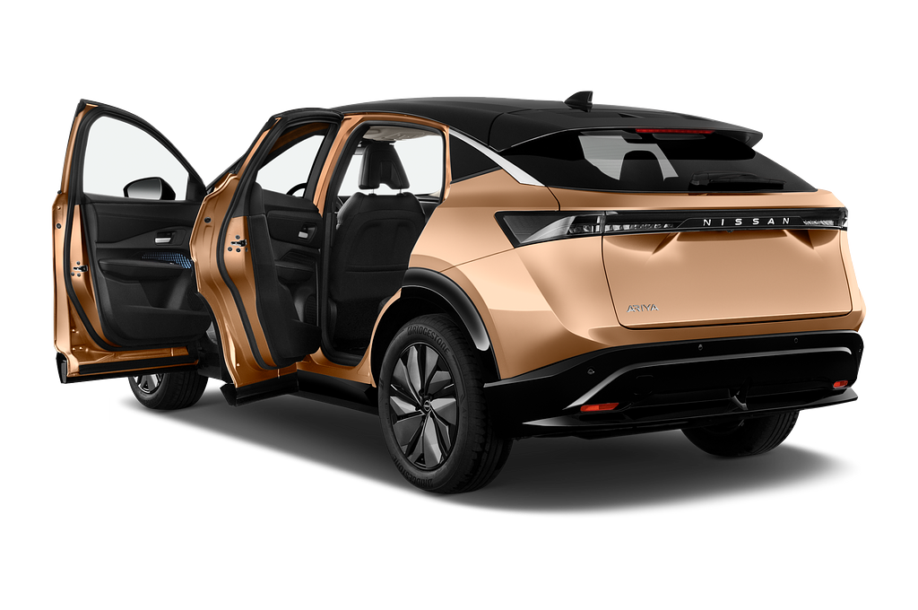 Nissan Ariya EV (Baujahr 2022) Evolve Pack 5 Türen Tür geöffnet