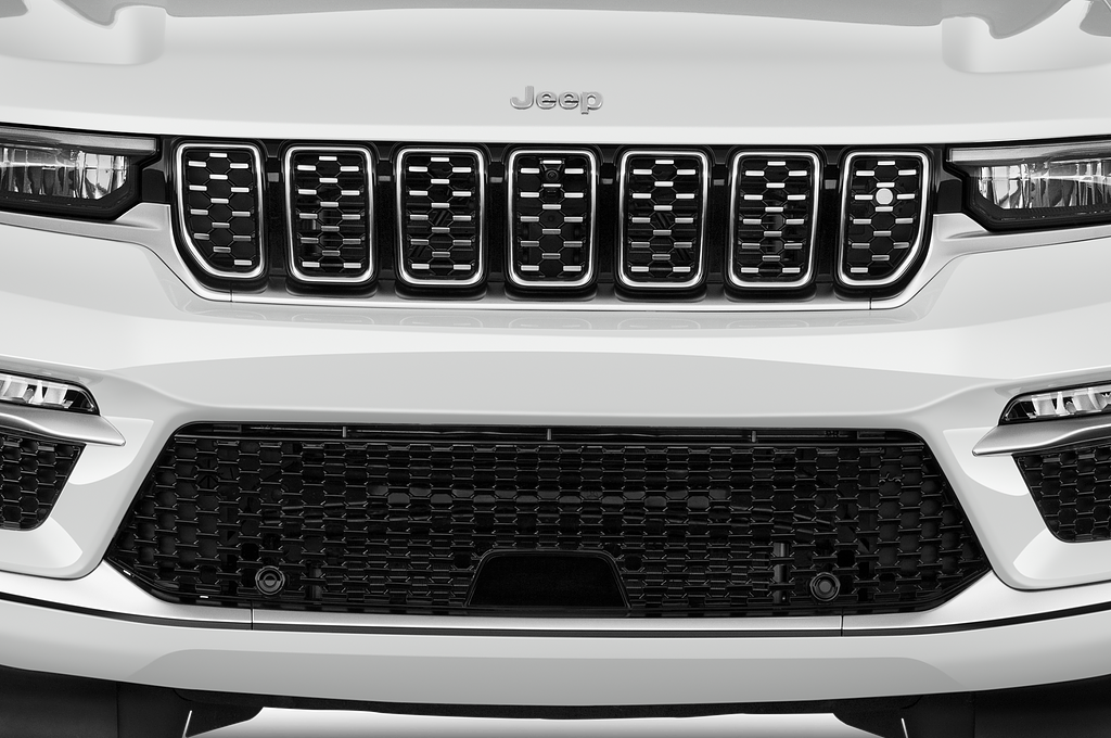 Jeep Grand Cherokee PHEV (Baujahr 2023) Summit Reserve 5 Türen Kühlergrill und Scheinwerfer