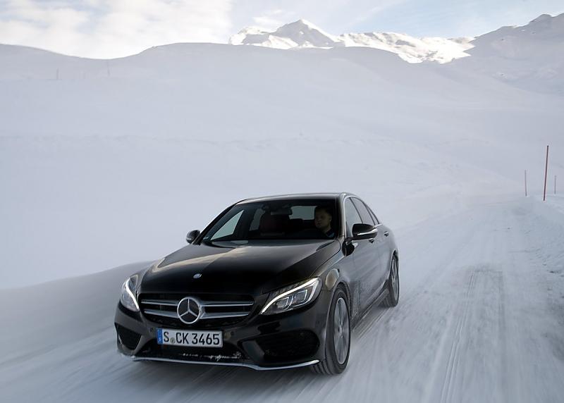 Mercedes C 400 4matic im Winter