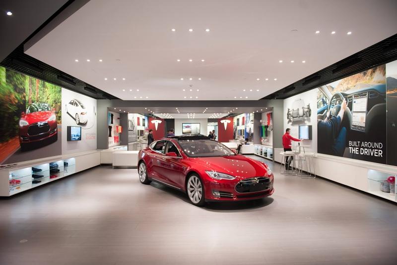 Tesla Store in Pekinger Luxusmall