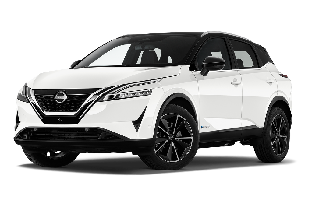Nissan Qashqai (Baujahr 2022) EV N-Connecta 5 Türen seitlich vorne mit Felge