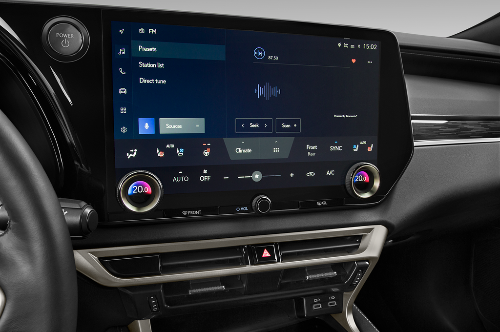 Lexus RX (Baujahr 2023) Executive Line 5 Türen Radio und Infotainmentsystem