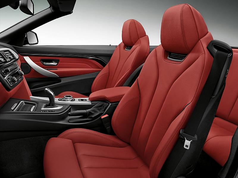 BMW 435i Cabrio - die Sportsitze bieten vorbildlichen Reisekomfort