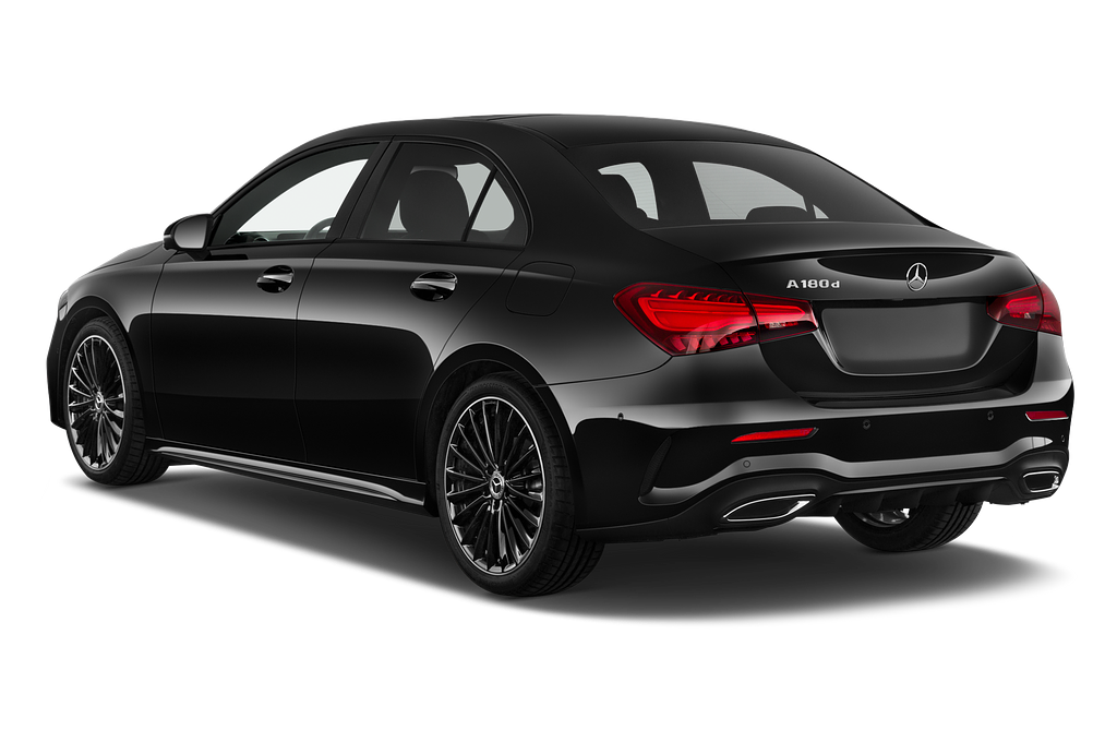 Mercedes A Class Berline (Baujahr 2023) AMG Line 4 Türen seitlich hinten