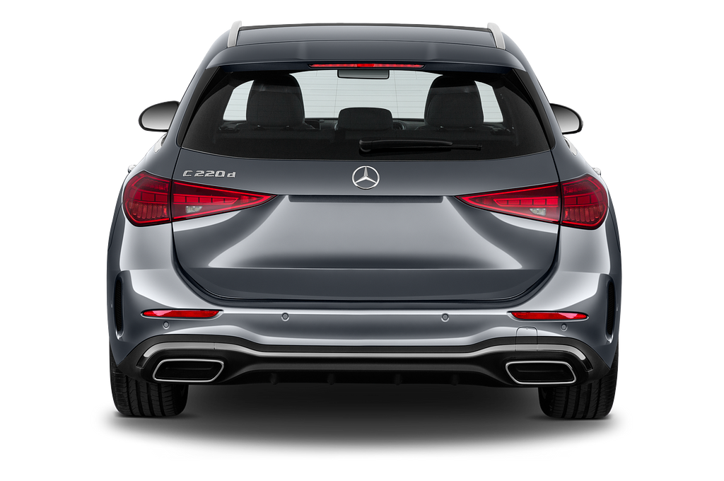 Mercedes C Class (Baujahr 2022) - 5 Türen Heckansicht