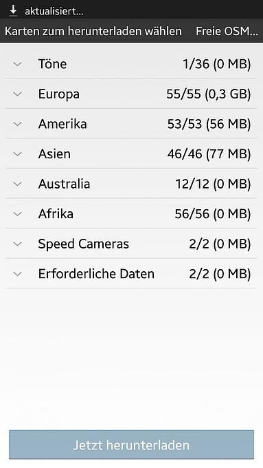 Bei Navfree können Gratis-Offline-Karten heruntergeladen werden.