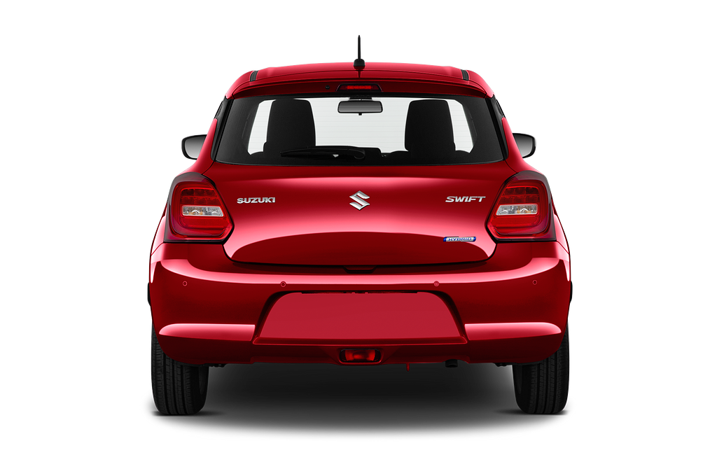 Suzuki Swift (Baujahr 2021) Comfort Hybrid 5 Türen Heckansicht