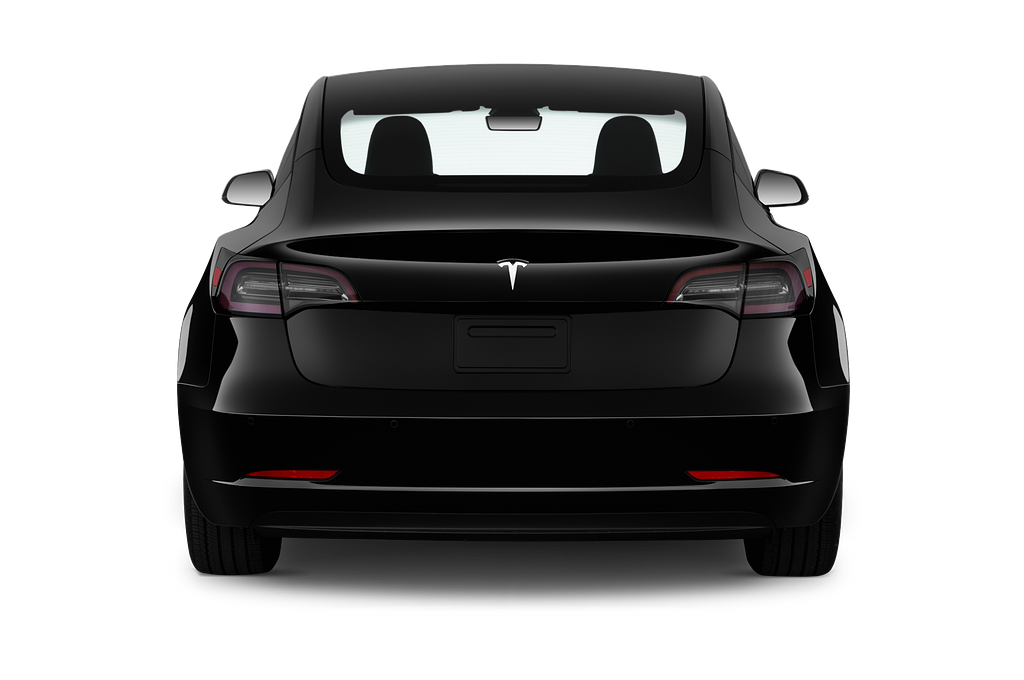 Tesla Model 3 (Baujahr 2022) Long Range 4 Türen Heckansicht