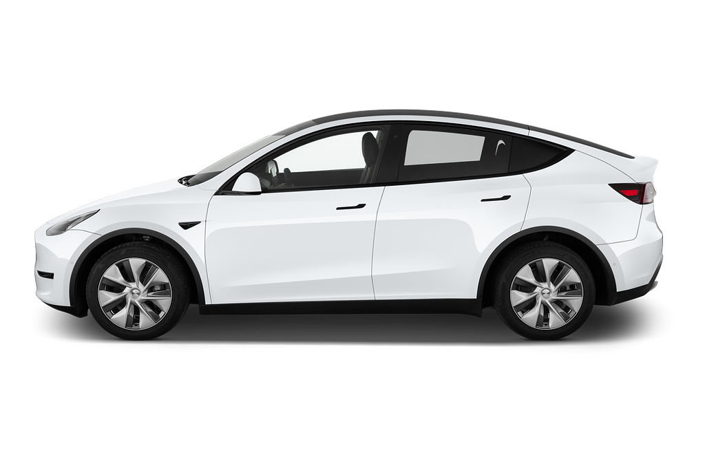 Tesla Model Y (Baujahr 2022) Long Range AWD 5 Türen Seitenansicht