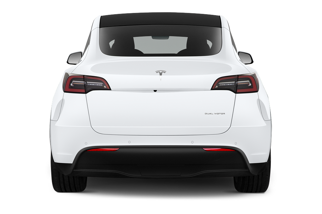 Tesla Model Y (Baujahr 2022) Long Range AWD 5 Türen Heckansicht