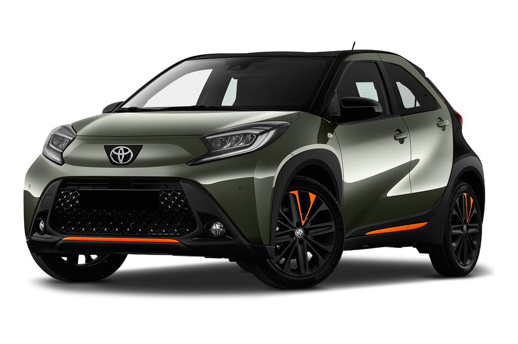 Toyota Aygo X (Baujahr 2022) Limited 5 Türen seitlich vorne mit Felge