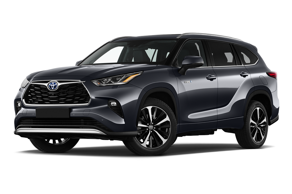 Toyota Highlander (Baujahr 2021) Luxury 5 Türen seitlich vorne mit Felge