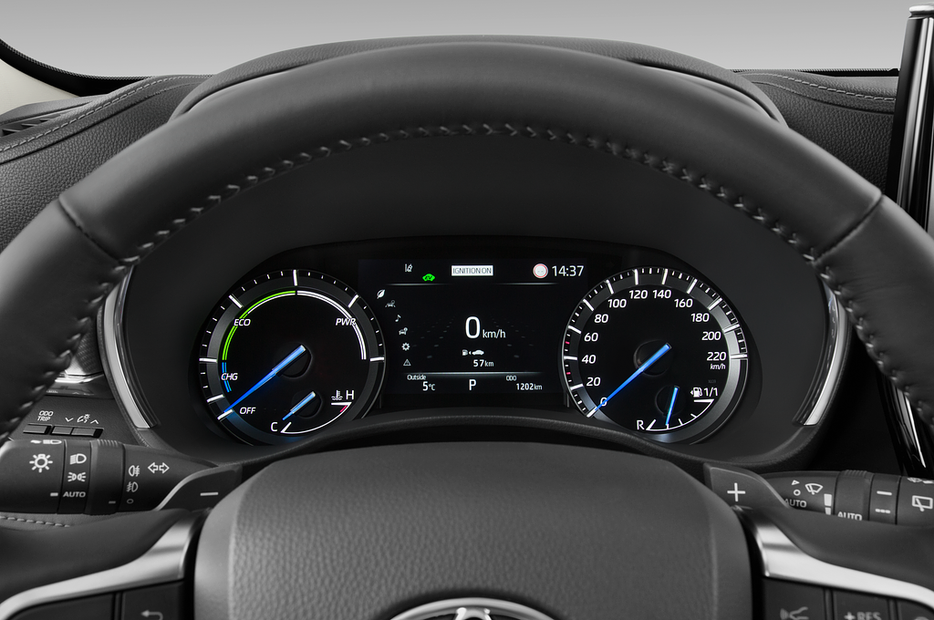 Toyota Highlander (Baujahr 2021) Luxury 5 Türen Tacho und Fahrerinstrumente