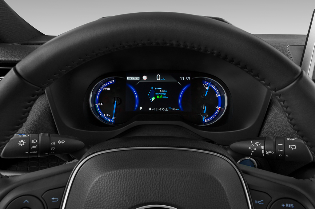 Toyota RAV4 Hybride (Baujahr 2021) Style Selection 5 Türen Tacho und Fahrerinstrumente