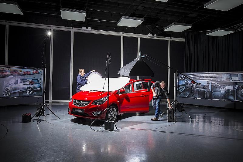 Fototermin: Der Opel Karl im Studio