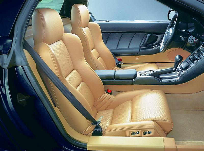 Der lederne Interieur des Honda NSX Generation I
