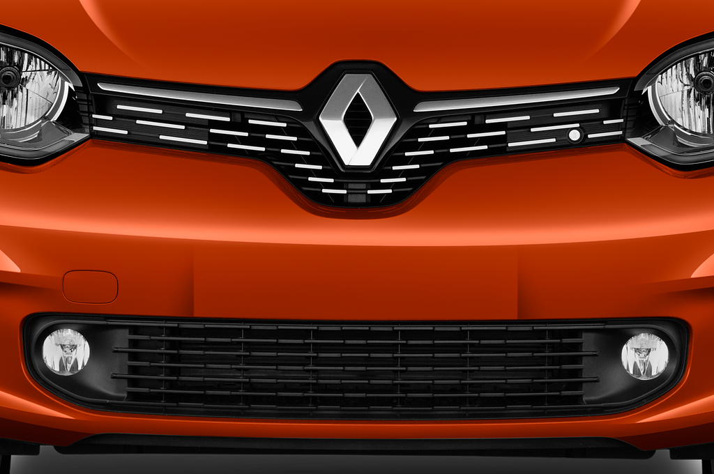 Renault Twingo Electric (Baujahr 2021) Life 5 Türen Kühlergrill und Scheinwerfer