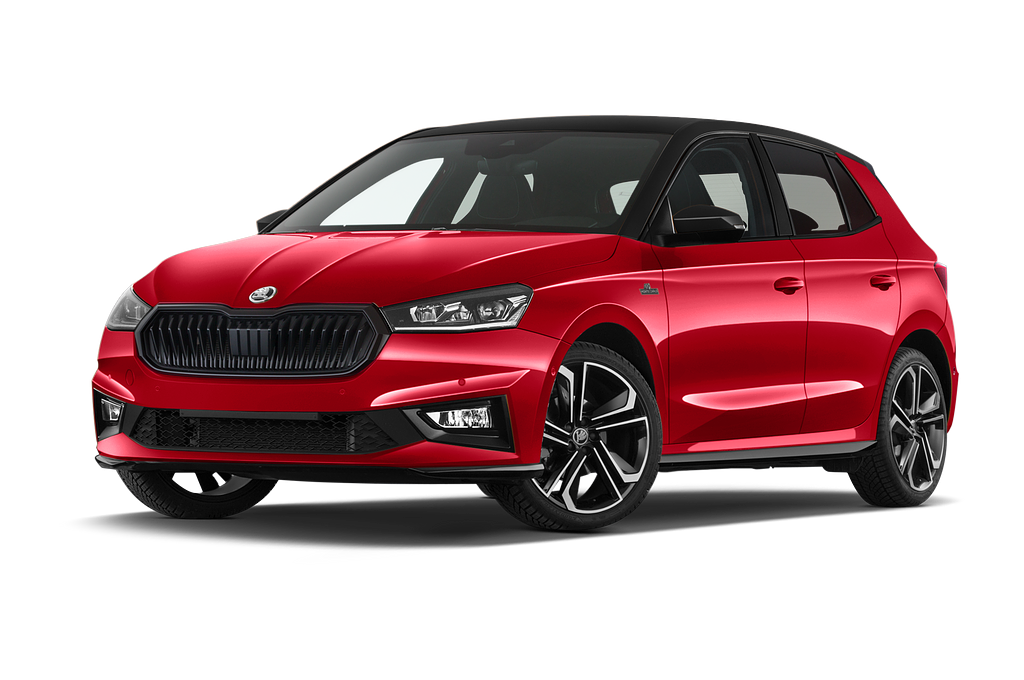 Skoda Fabia (Baujahr 2023) Monte Carlo 5 Türen seitlich vorne mit Felge
