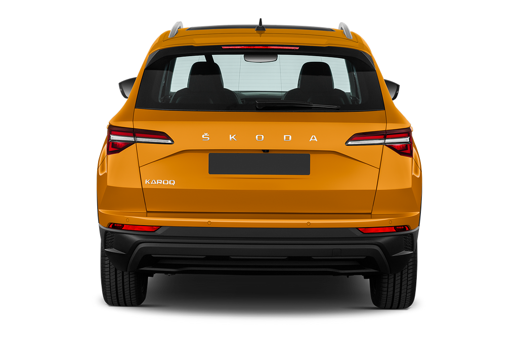 Skoda Karoq (Baujahr 2022) Style 5 Türen Heckansicht