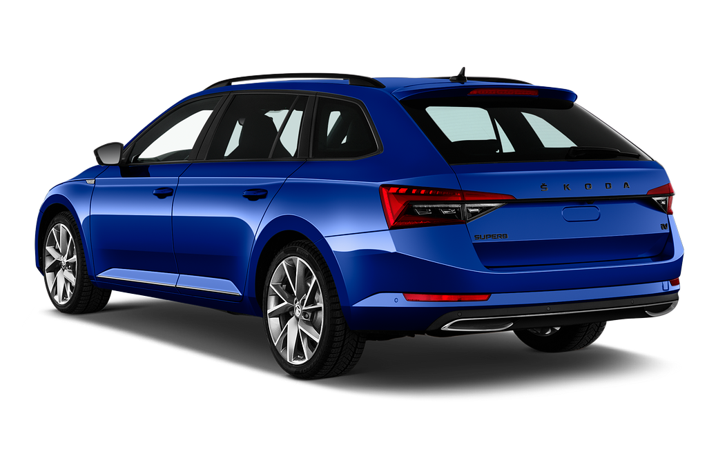 Skoda Superb Combi (Baujahr 2020) Sport Line 5 Türen seitlich hinten