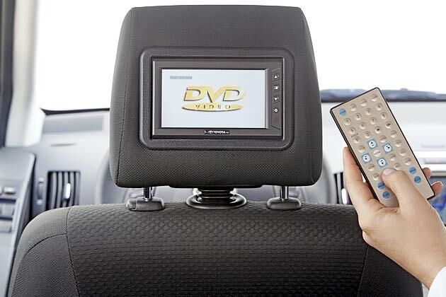 Für den Fond gibt es optional ein DVD-System