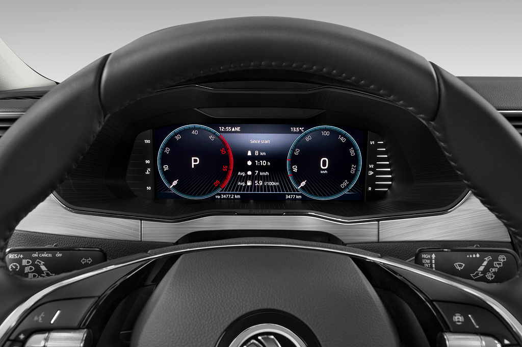 Skoda Superb Combi (Baujahr 2023) Ambition 5 Türen Tacho und Fahrerinstrumente